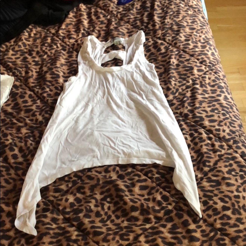 GUESS flowy white tank top